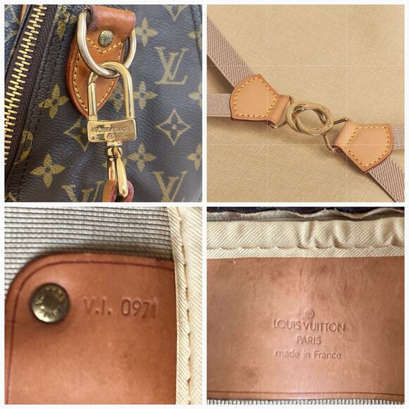 LOUIS VUITTON Monogram Alize 24 Heures Travel Bag Suitcase Vintage Unisex COA - Picture 7 of 17